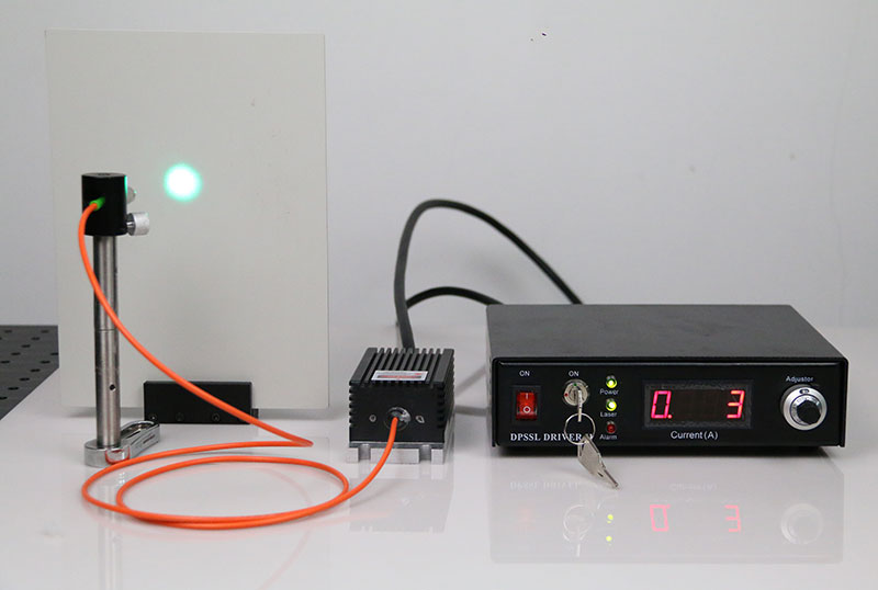 505nm 50mW Single Mode Fiber Coupled Laser Green Laser Beam With Power Supply - Click Image to Close